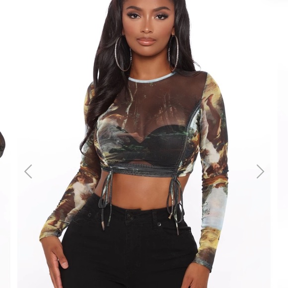 mesh angelic scrunch top - Picture 3 of 3